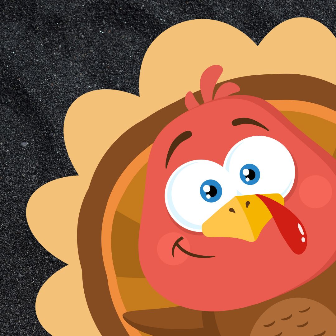 A cartoon turkey